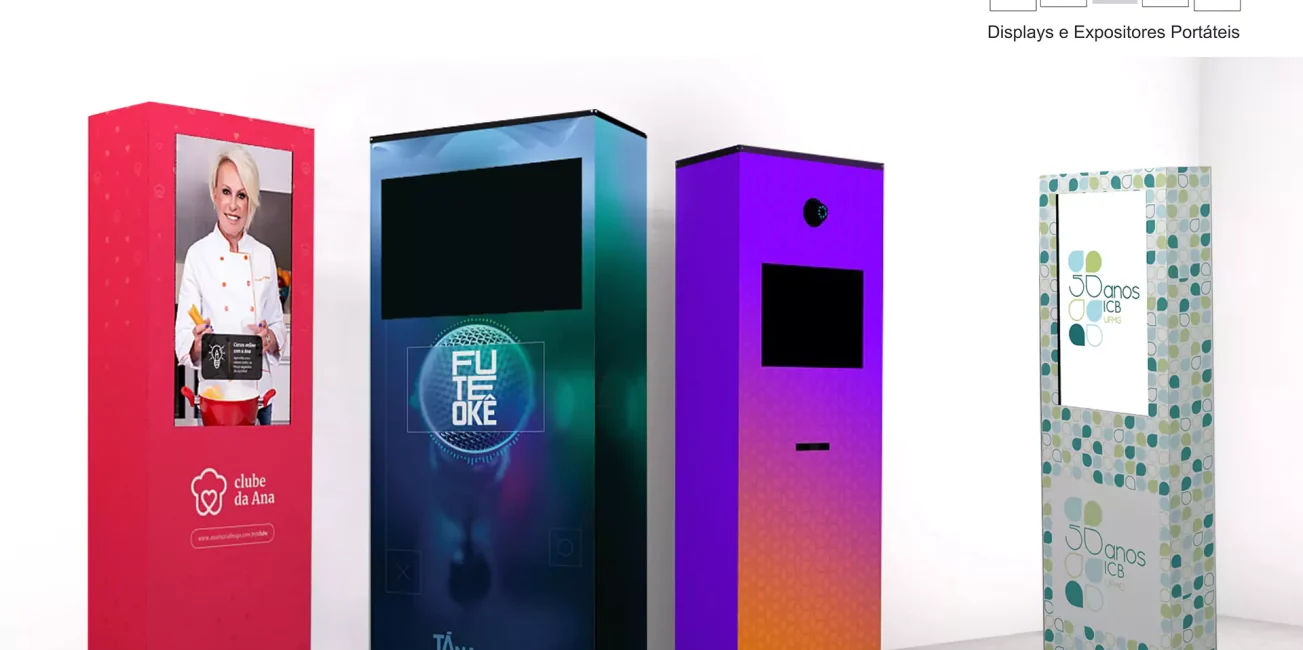 Compre e personalize totens com tela na Dexpo